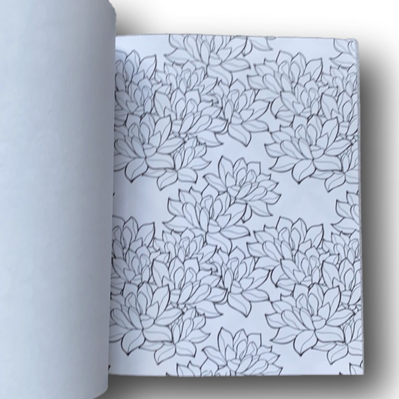 Stress Less Adult Coloring Book - Peaceful Patterns - Brand New - Picture 11 of 16